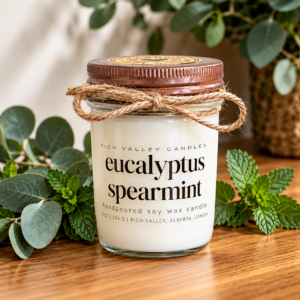 Eucalyptus Spearmint Candle Still Life