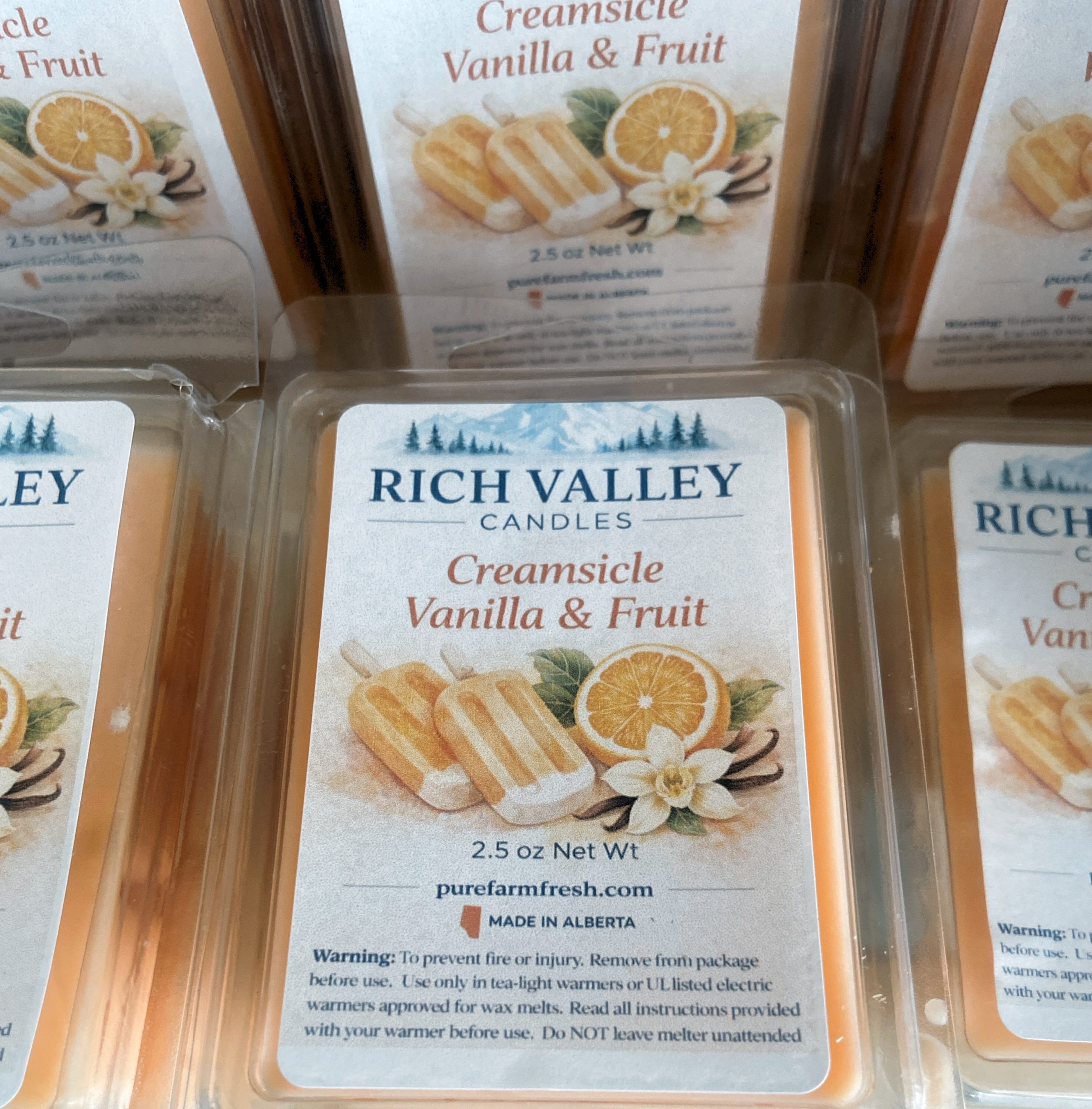 creamsicle wax melts