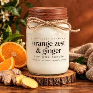 orange zest and ginger