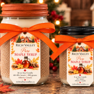 16 oz and 8 oz pure maple syrup